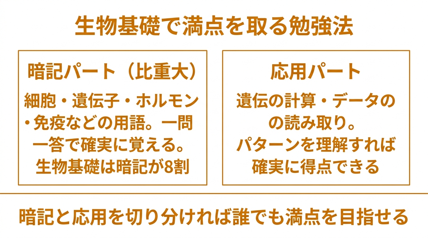 生物基礎で満点を取る勉強法