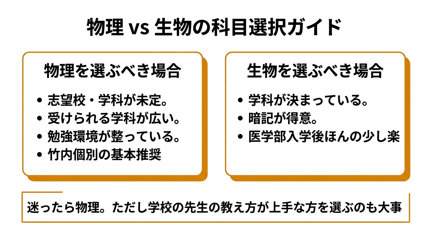 物理vs生物の科目選択ガイド